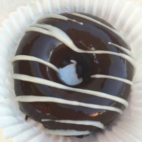 Gluten-free chocolate glazed donut from Breakaway Bakery